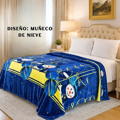 SUEÑOS DE NAVIDAD - Cobija Semitérmica De Calidad