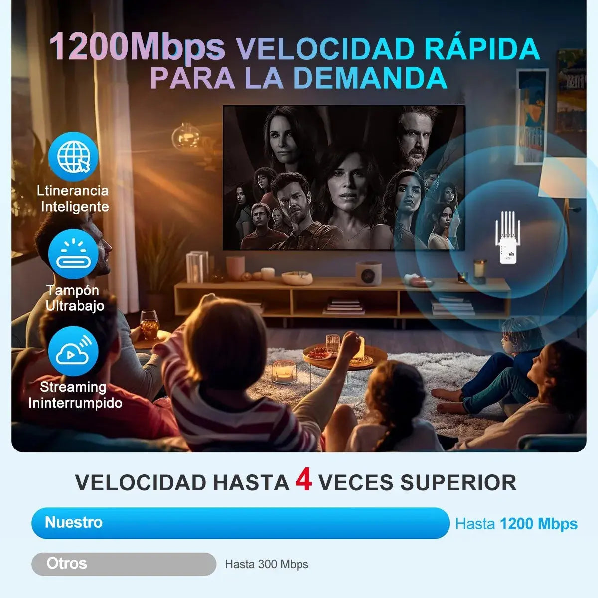 WIFI MAX - Repetidor De Señal Wifi Alta Potencia