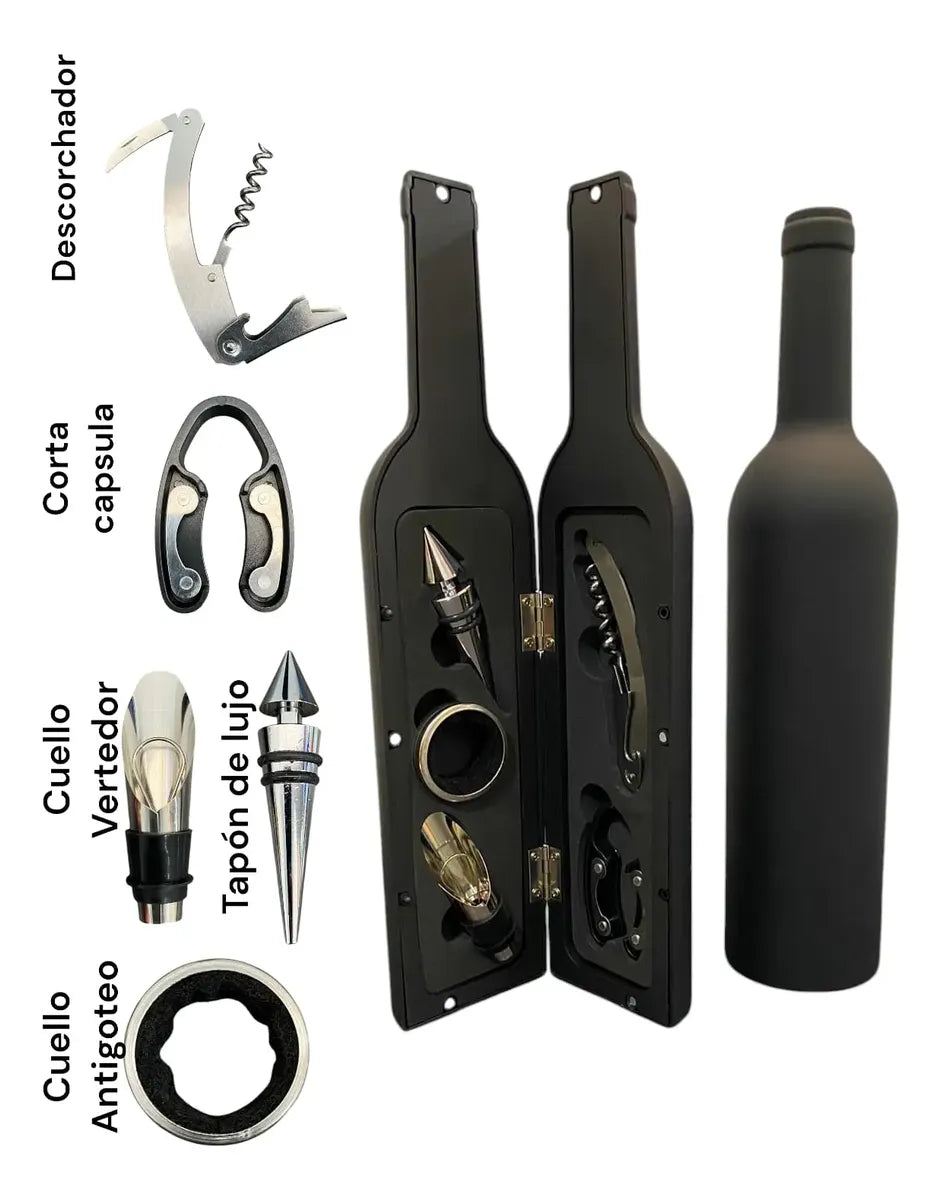 Kit Destapador de Vinos Premium