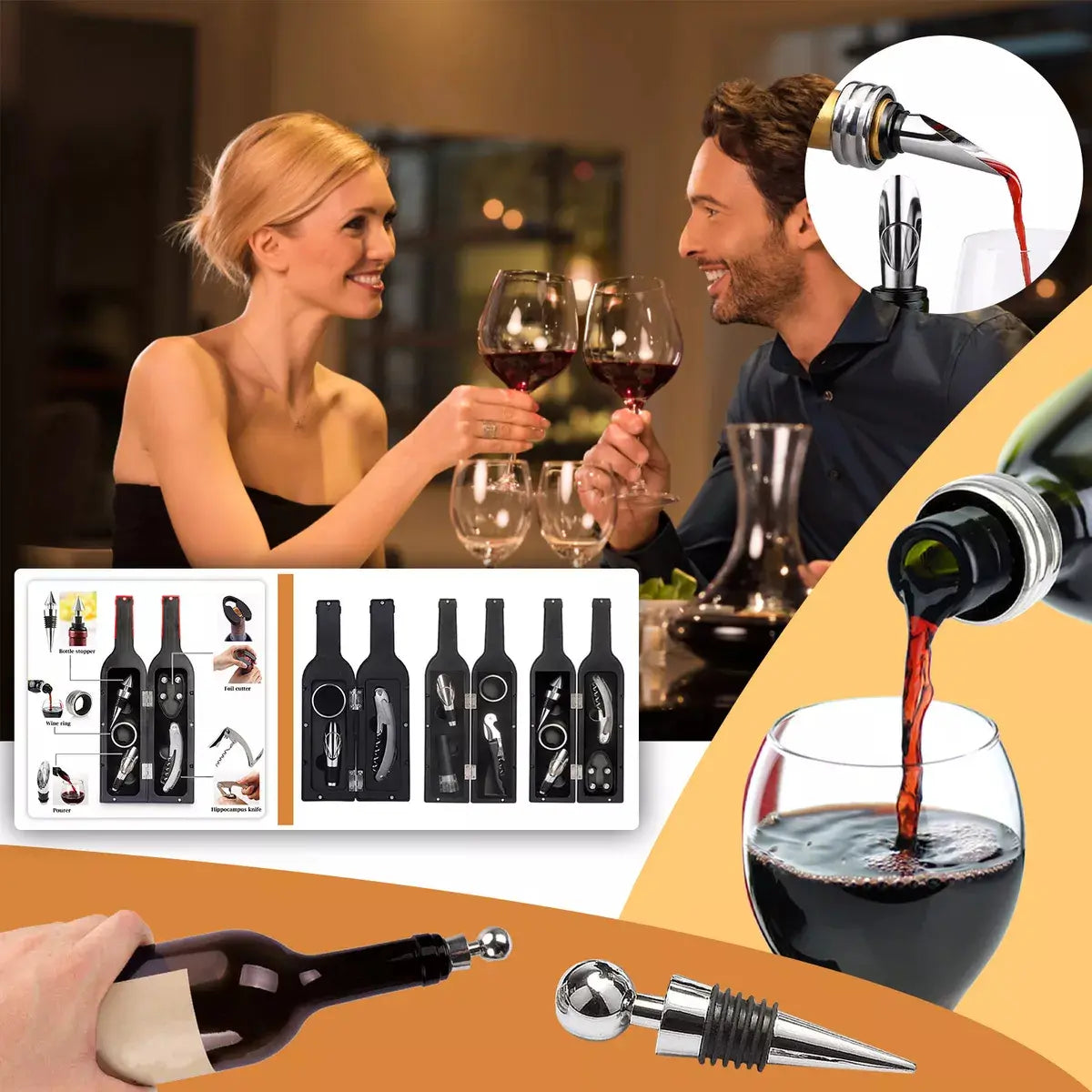 Kit Destapador de Vinos Premium