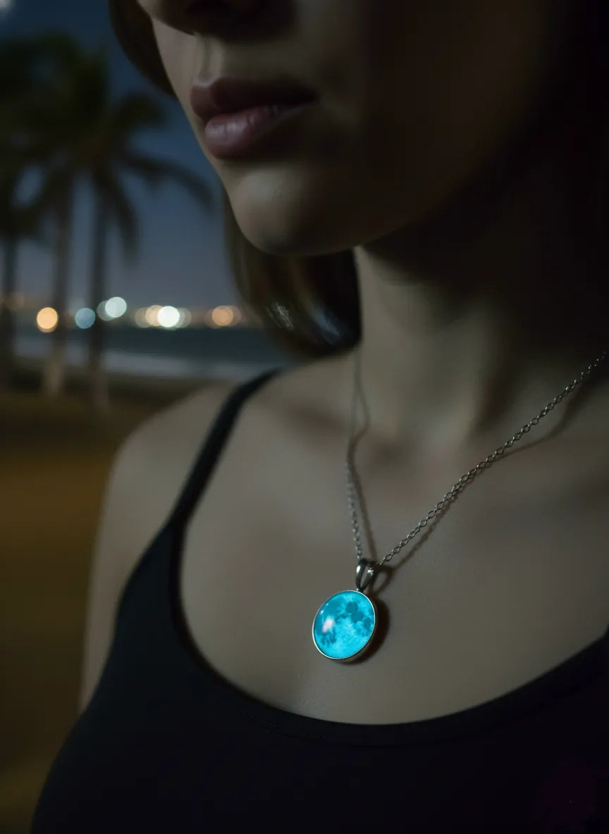 COLLAR LUNA RADIANTE - Sorprende a esa persona especial GRATIS Manilla Lunar