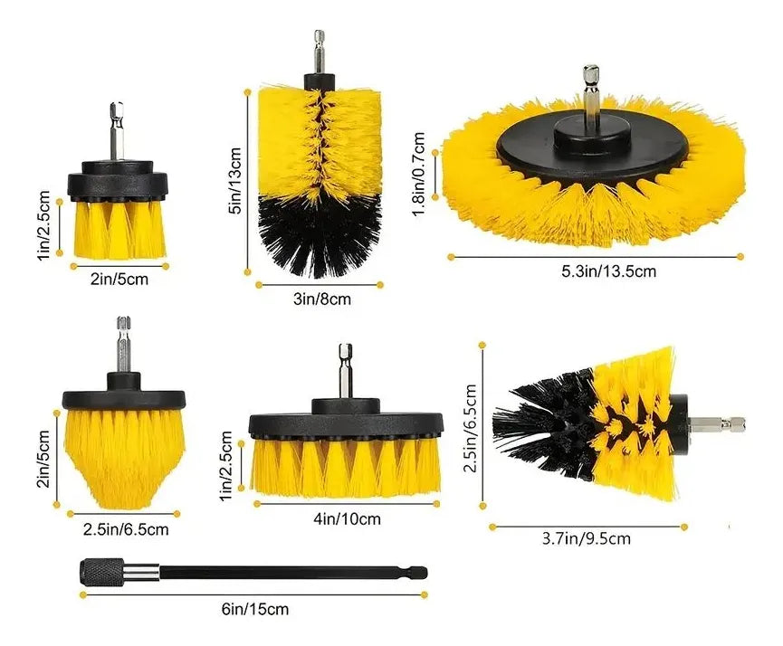 Kit X6 Cepillos De limpieza Para Taladro