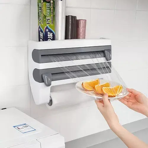 DISPENSADOR DE COCINA 3 en 1 - Organizador de envolturas