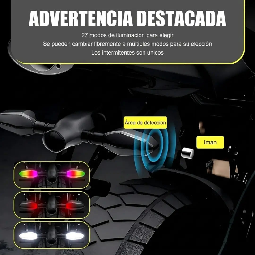Par de Luces Led con Proyector de Direccionales Para Moto