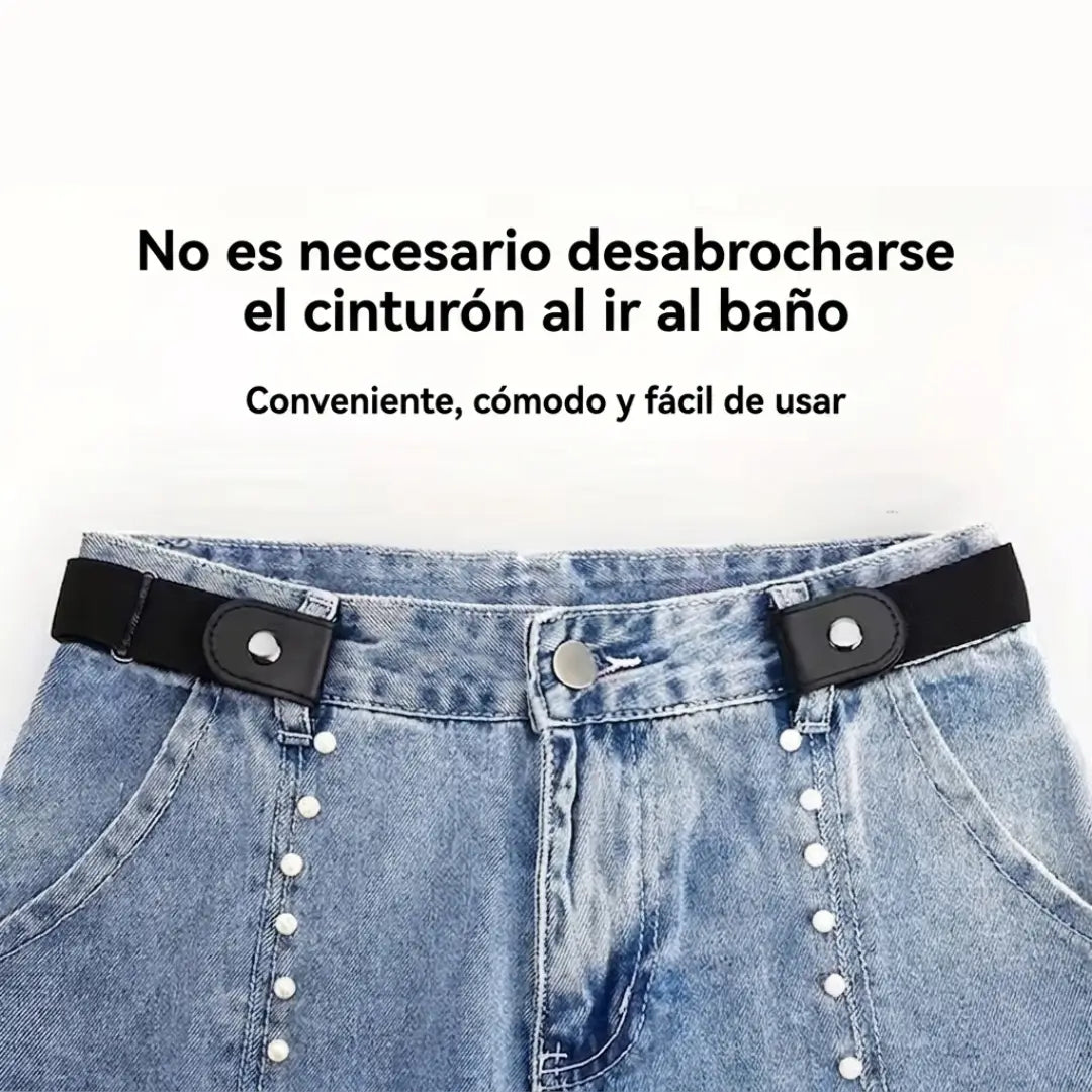 Cinturón  Elástico Sin Hebilla - Trae tus pantalones con comodidad, pero sin apretar