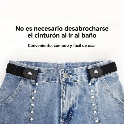Cinturón  Elástico Sin Hebilla - Trae tus pantalones con comodidad, pero sin apretar