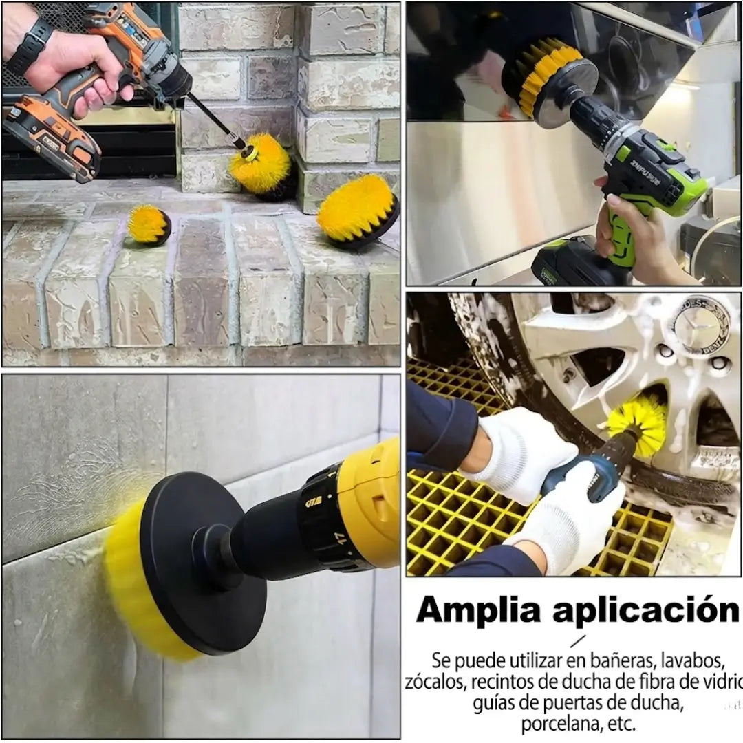 Kit X6 Cepillos De limpieza Para Taladro