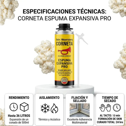 Espuma Expansiva Corneta 500 Ml