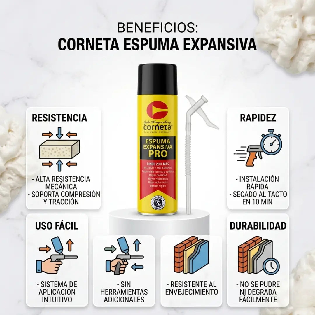 Espuma Expansiva Corneta 500 Ml