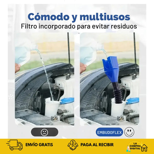 EMBUDOFLEX - Ideal Para Botellas Grandes O Pequeñas