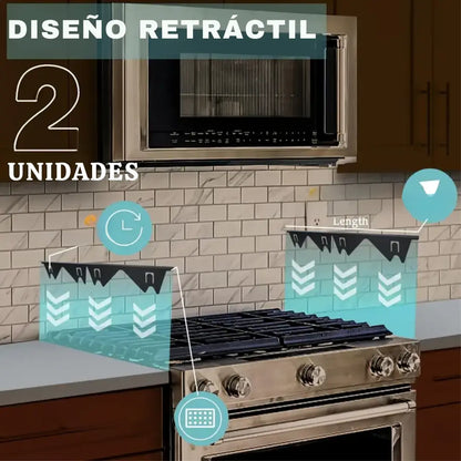 CUBIERTA LATERAL ESTUFA - Evita Que La Comida Se Vaya Por El Borde De La Estufa