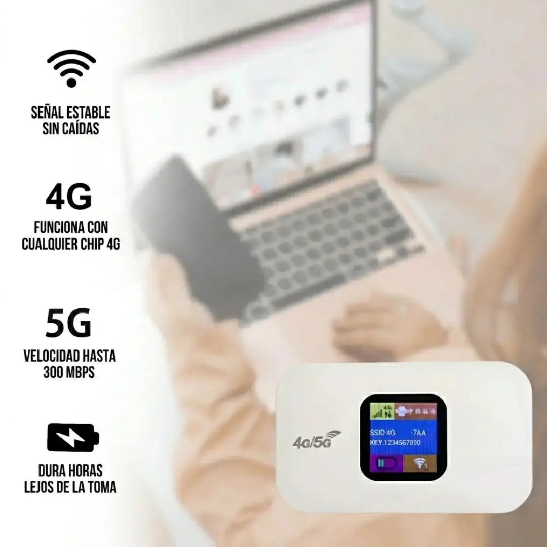MIFI | Módem WiFi Portátil con ranura para SIM Card. Ten internet en todas partes