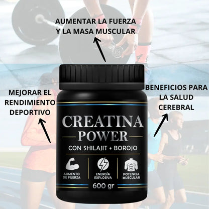 CREAPOWER x600Gr. - Recibe Gratis un Frasco De Shilajit