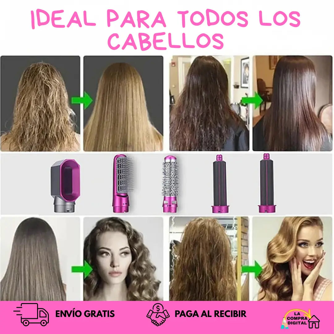 ONDAS PRO - Cepillo 5 Funciones en 1