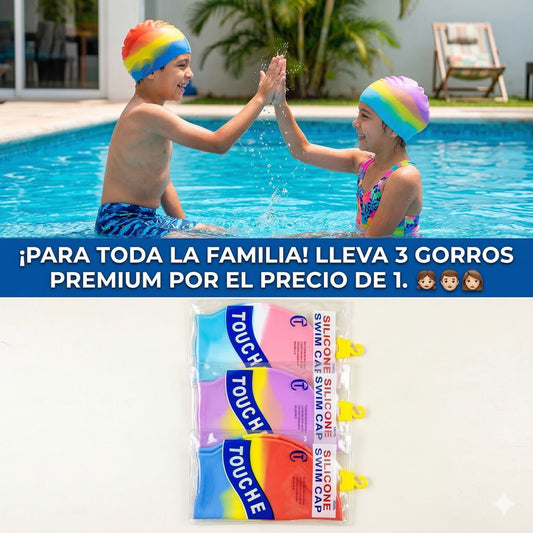 Gorros Silicona Profesional Set X3