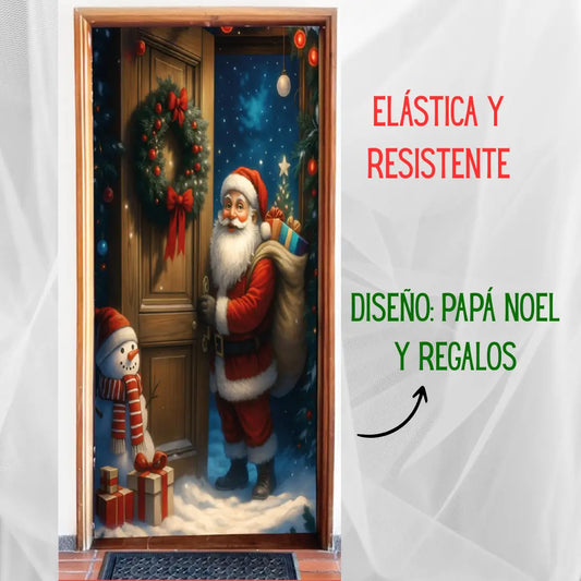 BIENVENIDA NAVIDAD - Funda Navideña para Puerta