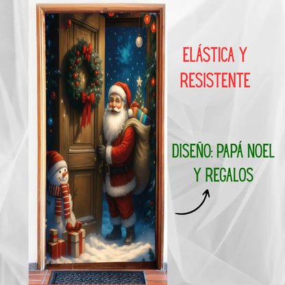 BIENVENIDA NAVIDAD - Funda Navideña para Puerta