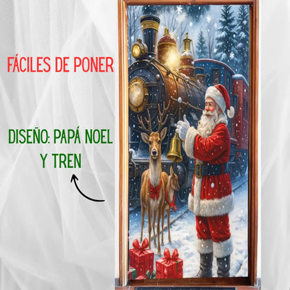 BIENVENIDA NAVIDAD - Funda Navideña para Puerta