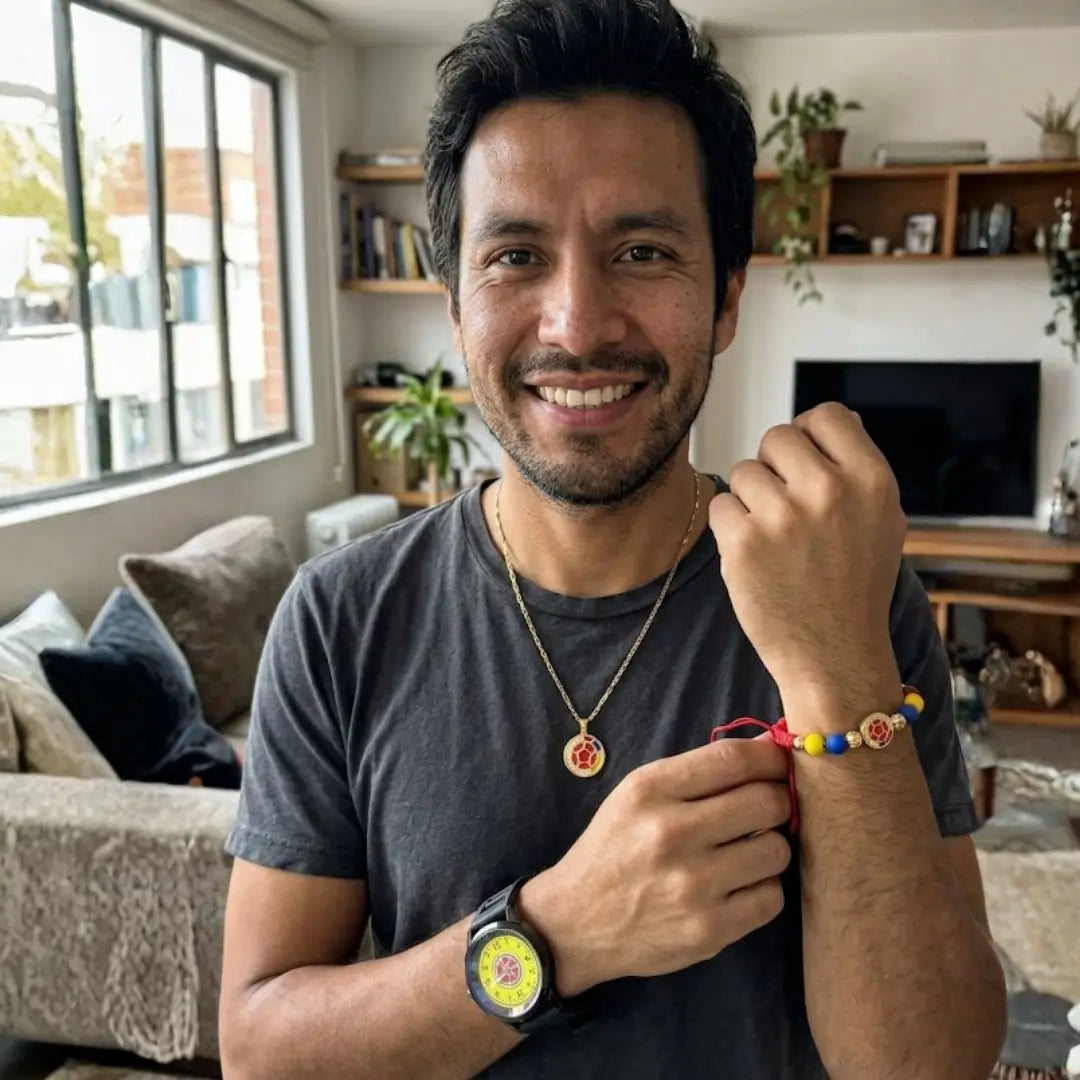 Set Yo Soy Colombia - Reloj, pulsera y collar | El regalo perfecto para cualquier fan de la Tricolor
