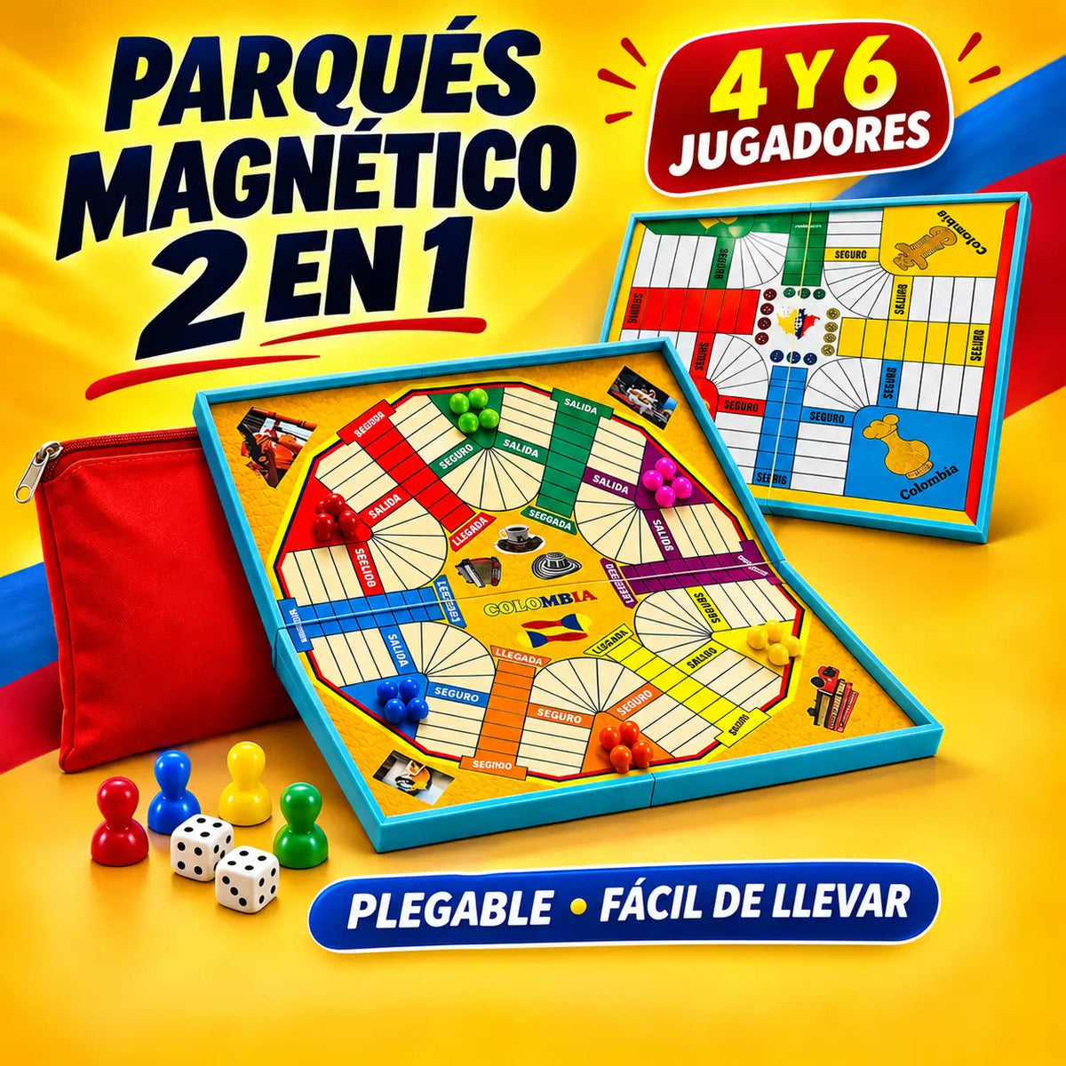 Parqués Magnético 2 en 1