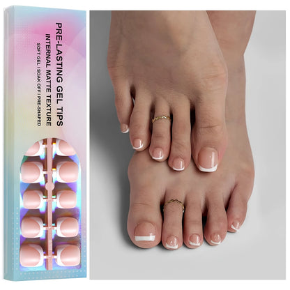 SET DE UÑAS FRANCESAS - 30 Uñas Listas Para Usar
