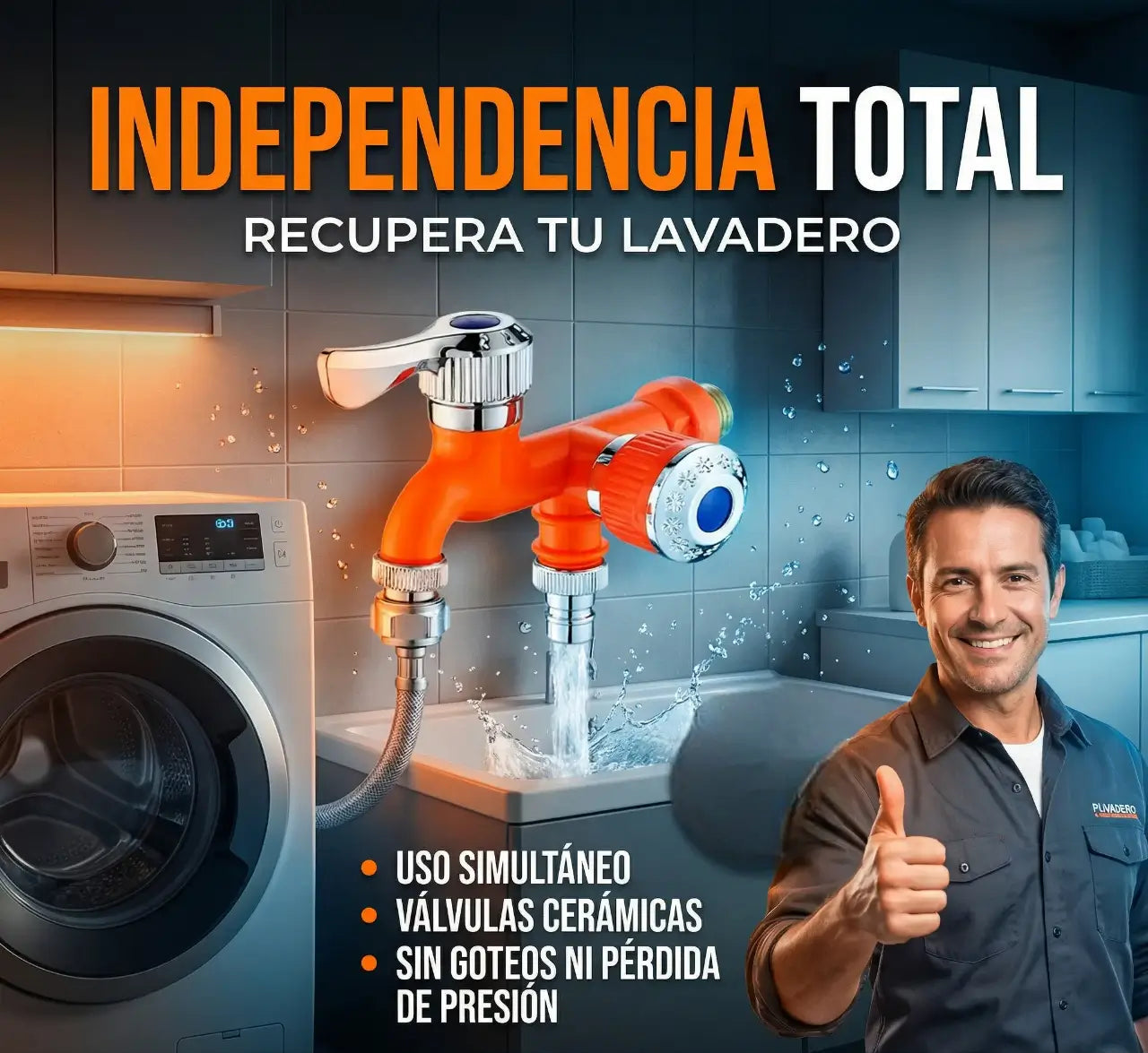Grifo DúoControl Pro - Doble Salida Independiente