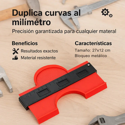 MIDE CONTORNOS - Ideal Para Múltiples Usos: Pisos, Azulejos, Madera, Metal.