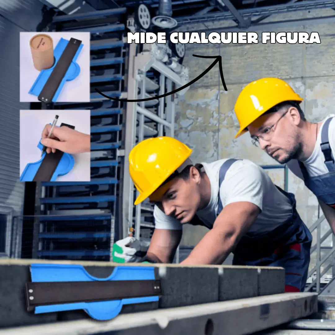 MIDE CONTORNOS - Ideal Para Múltiples Usos: Pisos, Azulejos, Madera, Metal.