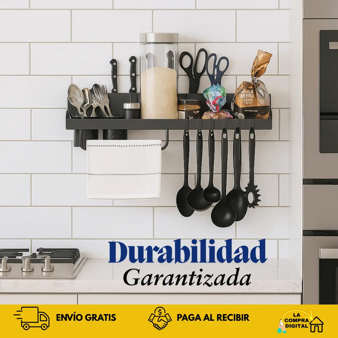 ORGANIZADOR DEL CHEF - Incluye Tornillos y Pegamento