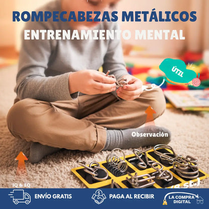 ENTRENA TU MENTE - 20 Acertijos Metálicos Potencializadores