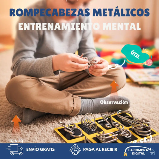 ENTRENA TU MENTE - 20 Acertijos Metálicos Potencializadores