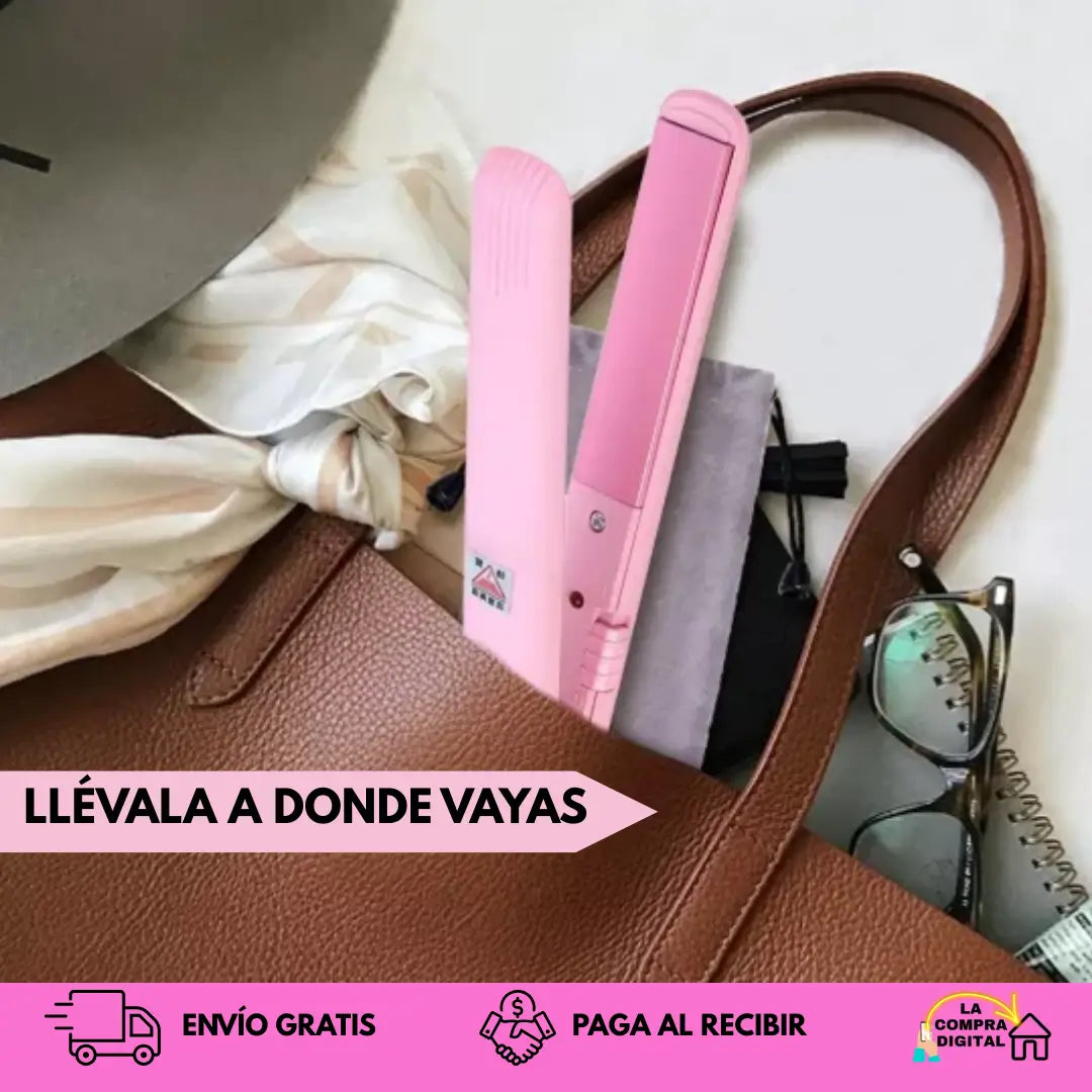 PLANCHA PORTATIL PRO - Manten tu look espectacular en todo momento 💇🏻